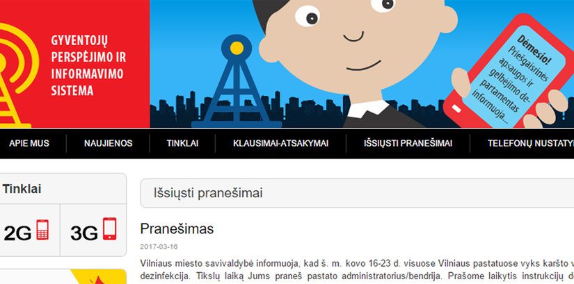gyventoju perspejimo ir informavimo sistema gyventoju perspejimo ir informavimo sistema